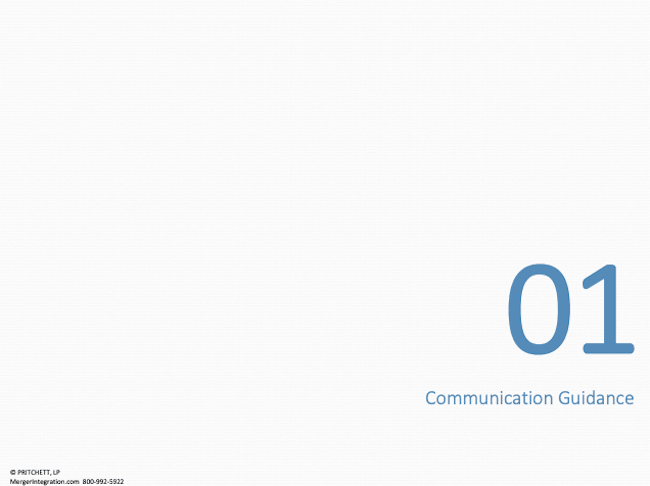 01 Communication Guidance