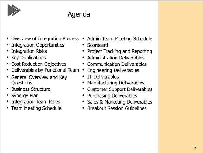 Agenda