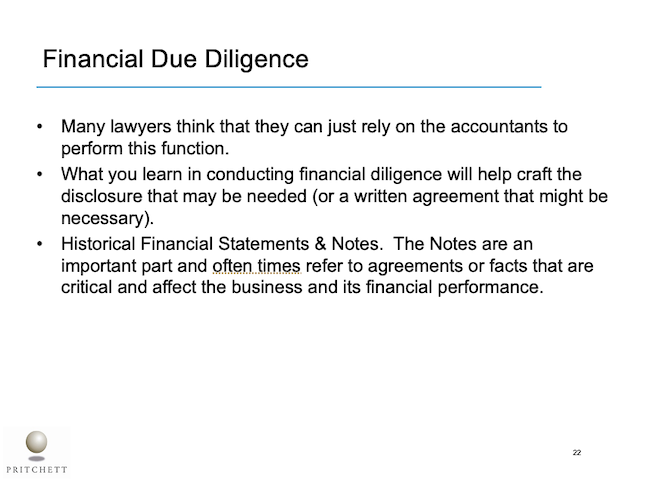 Financial Due Diligence