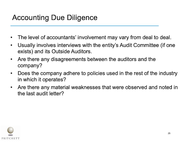 Accounting Due Diligence	