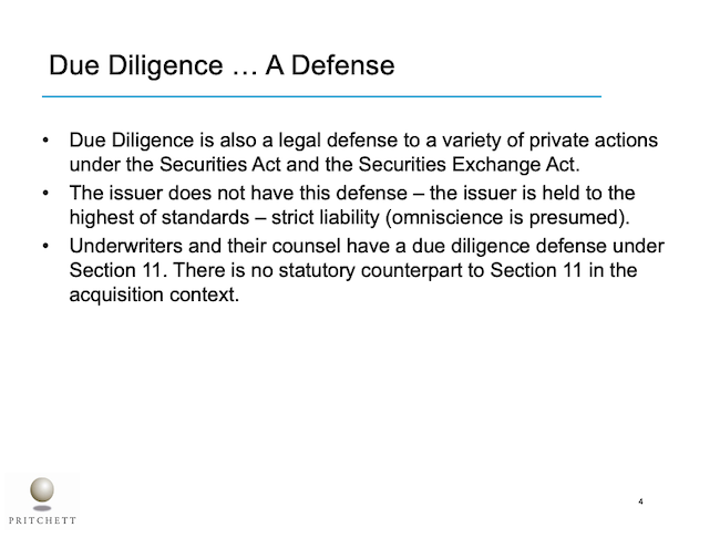 Due Diligence … A Defense