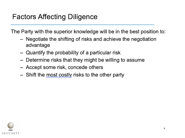Factors Affecting Diligence