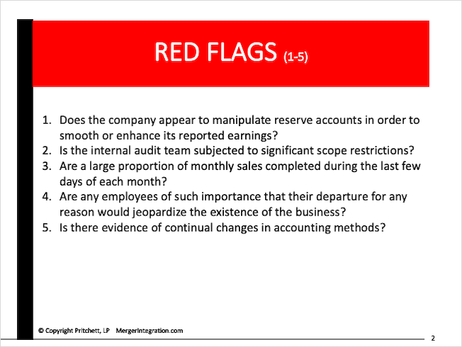 RED FLAGS (1-5)