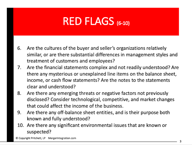 RED FLAGS (6-10)