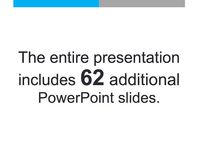 Additional Slides Notice