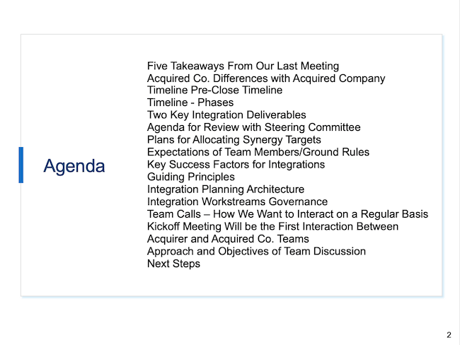 Agenda