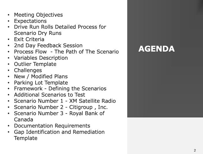 Agenda