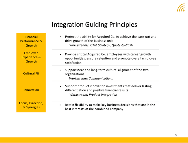 Integration Guiding Principles