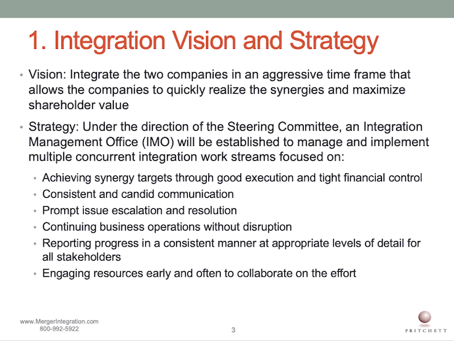1. Integration Vision and Strategy