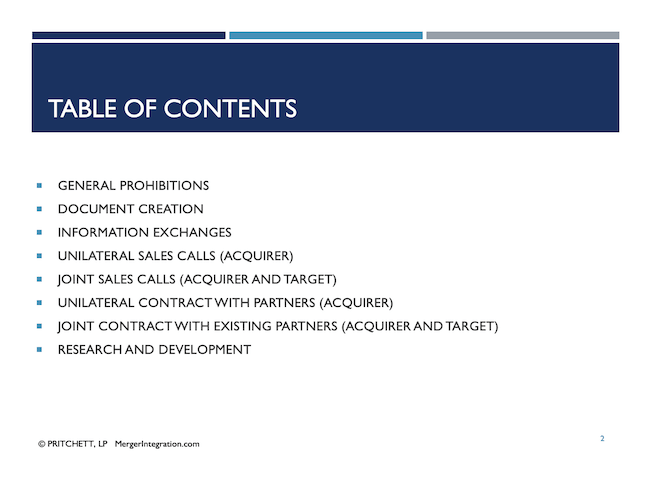 Table of Contents