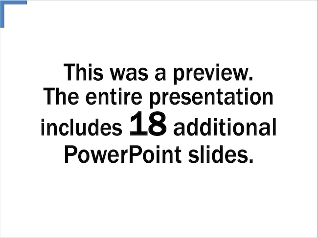 Additional Slides notice