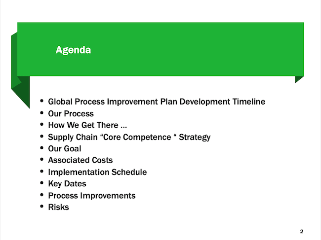 Agenda