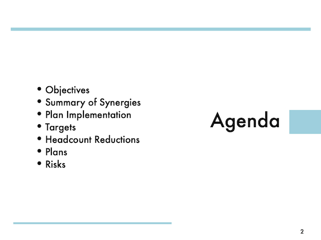 Agenda