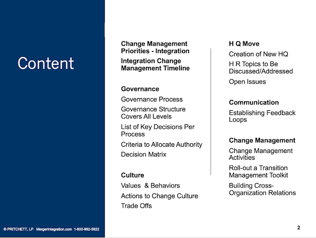 Change Management Content