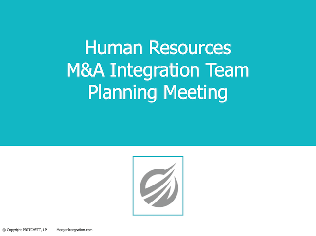 Human Resources M&A Integration Team Planning Meeting