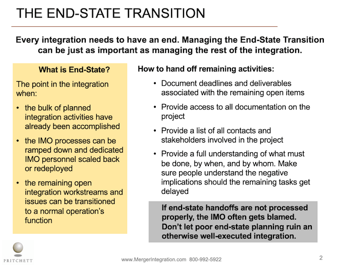 Major Mistake: No End-State Transition