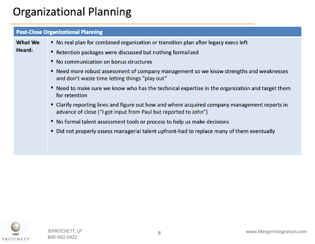Organizational Planning