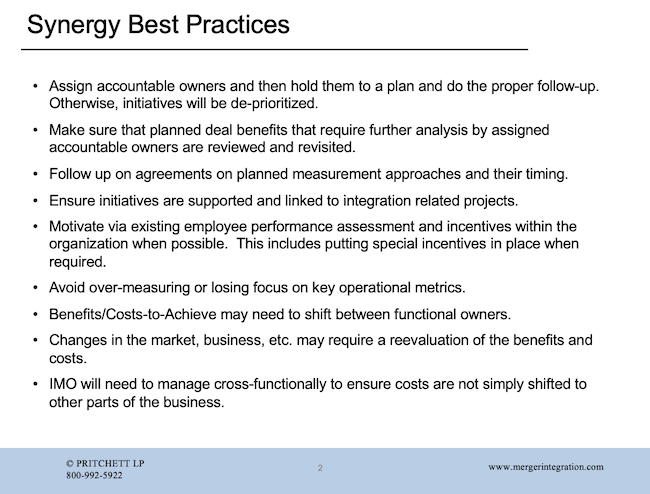 Synergy Best Practices