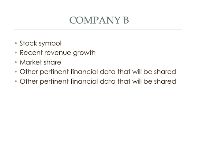 Company B