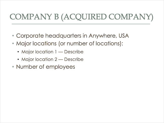 Company B Acquired Company