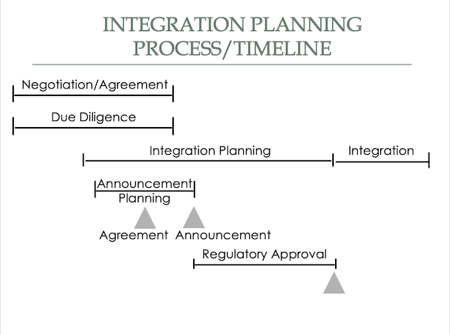 Integration Planning Process Timeline