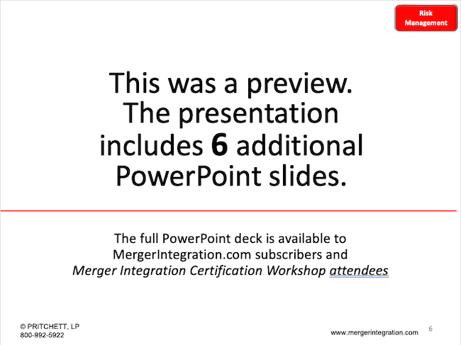 Risk Management Additional Slides Notice