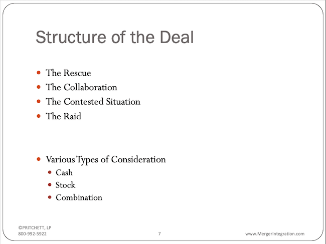Structure for the Deal