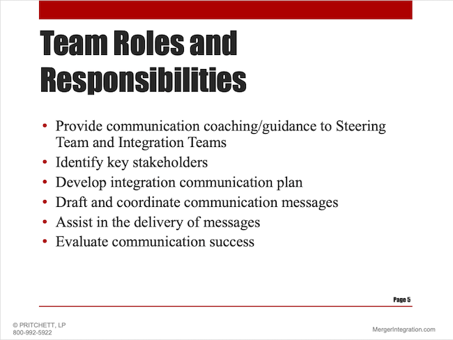 Team Roles and Responsibilities