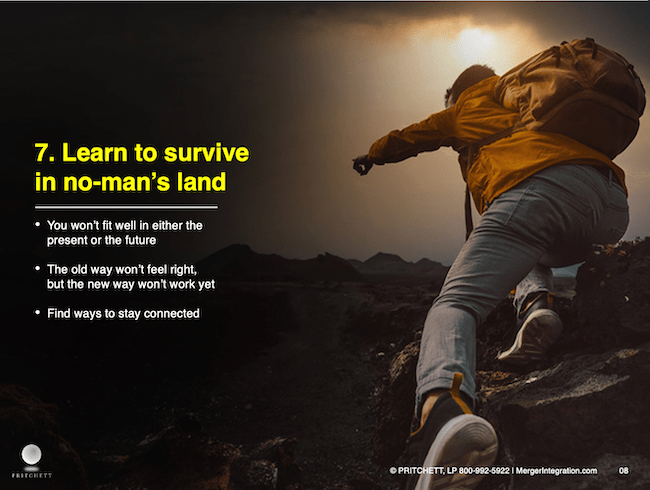 Learn to survive in no-man's land