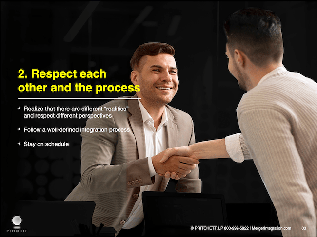Respect each other and the process