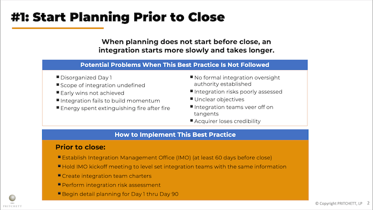 The 10 Critical M&A Integration Best Practices 1