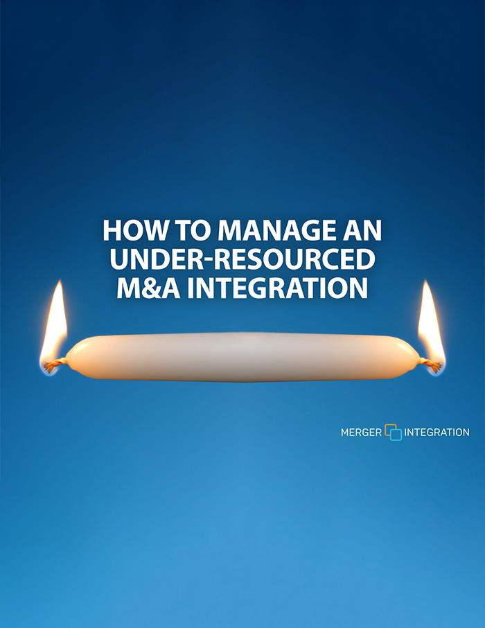 Under Resourced M&A Integration