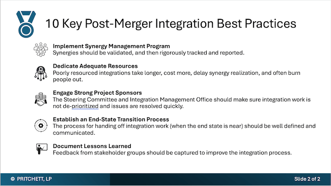 10 Key Post-Merger Integration Best Practices