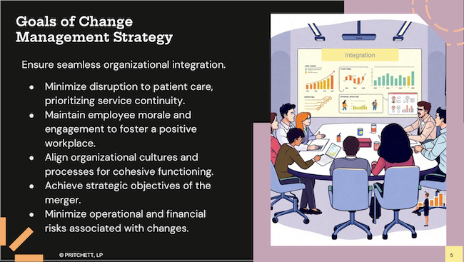 Healthcare M&A Change Management Strategy