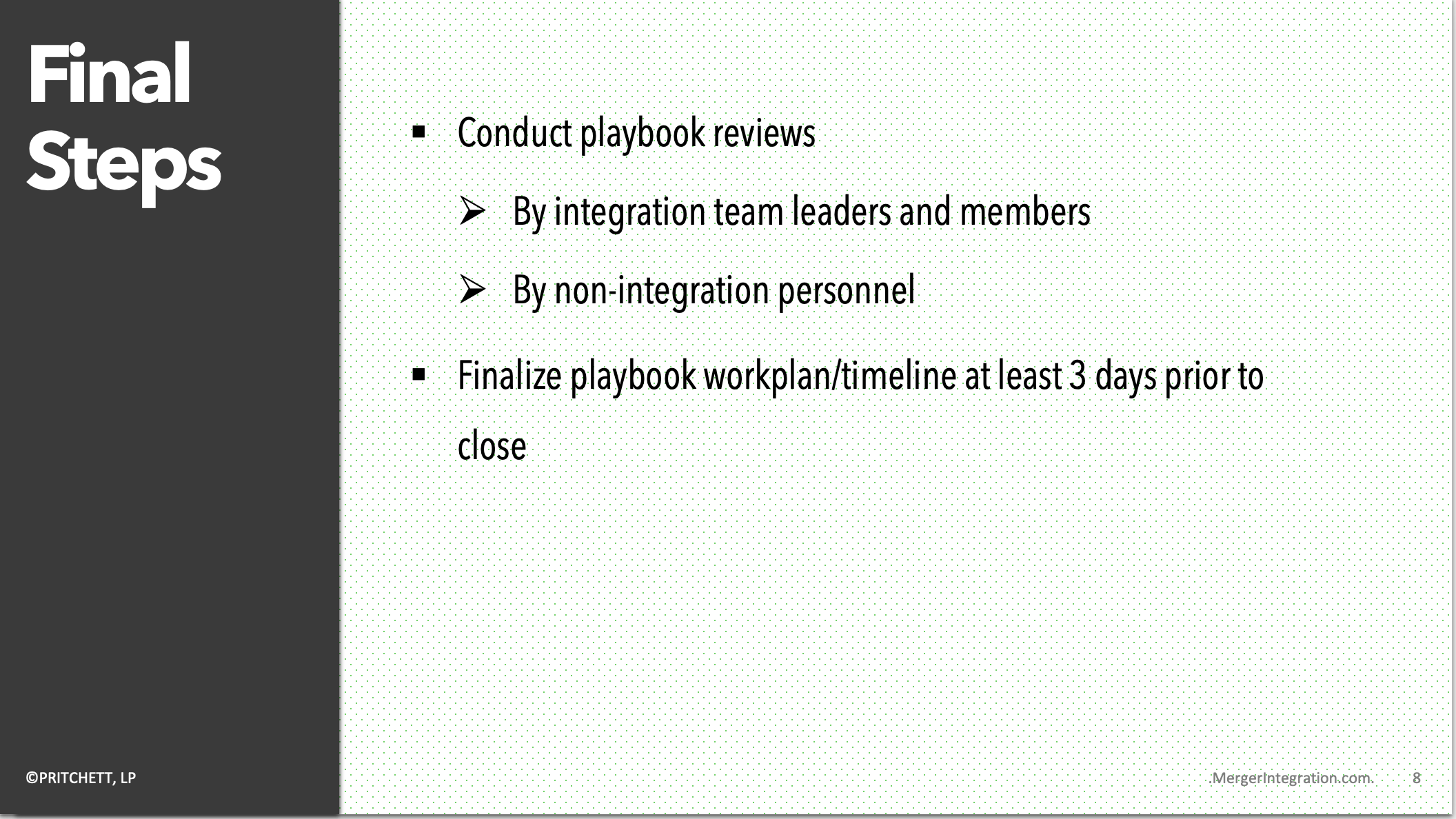 Day 1 MA& Playbook Content