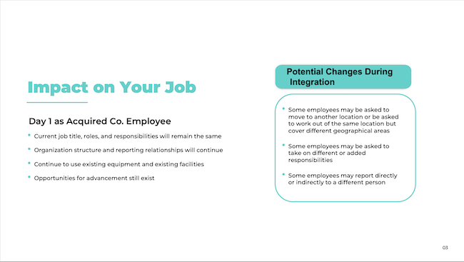 Impact on Your Job