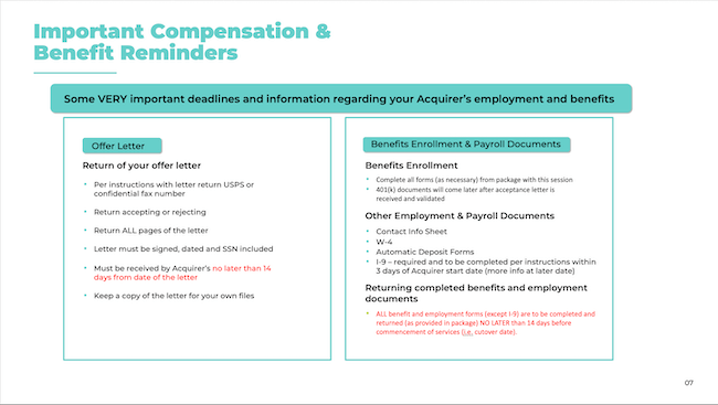 Important Compensation & Benefit Reminders