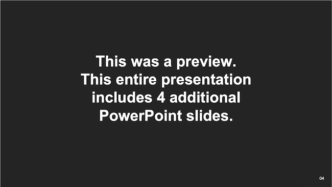 Additional Slides notice