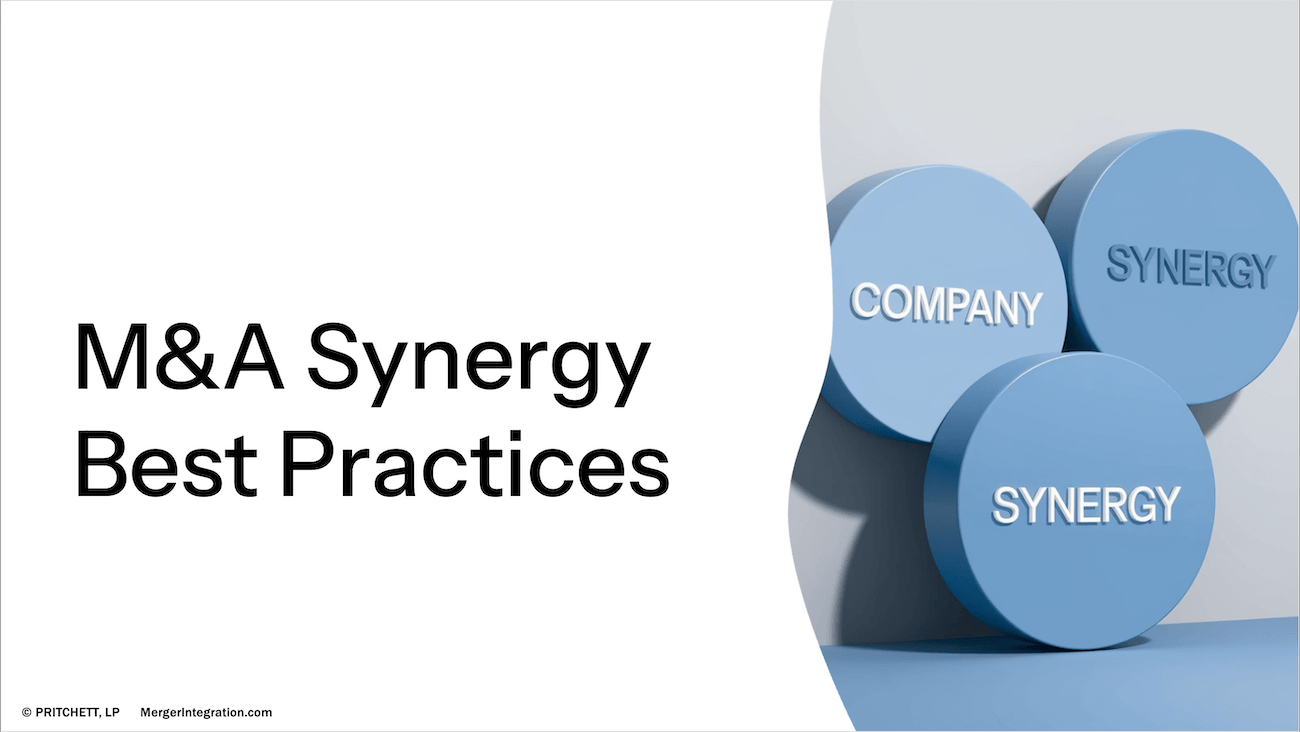 M&A Synergy Best Practices
