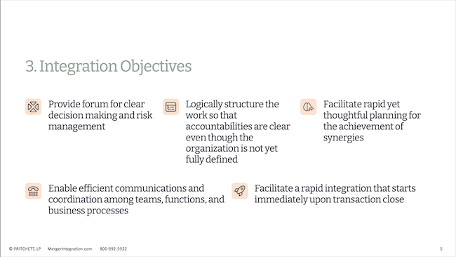 3. Integration Objectives