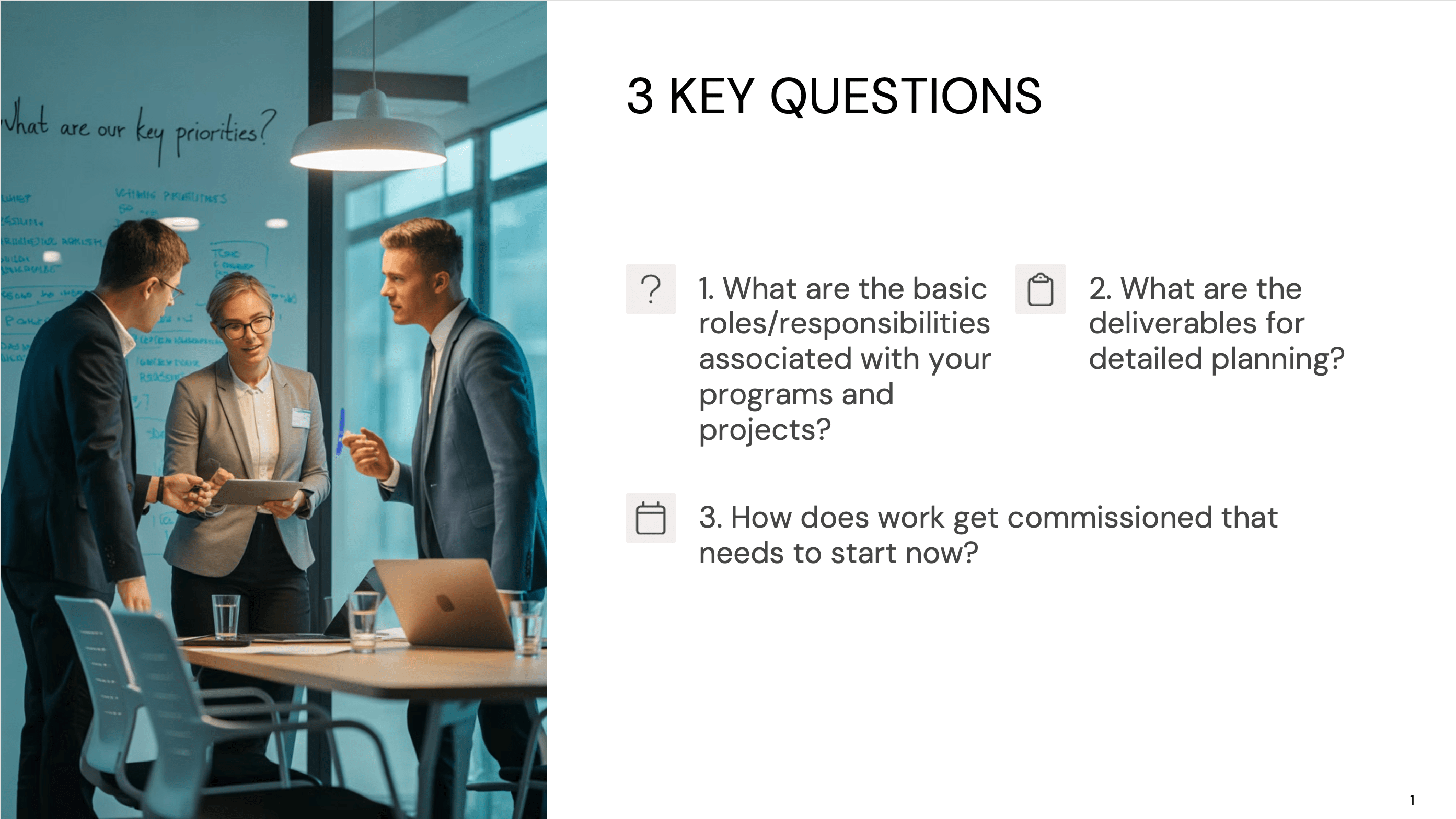 3 Key Questions
