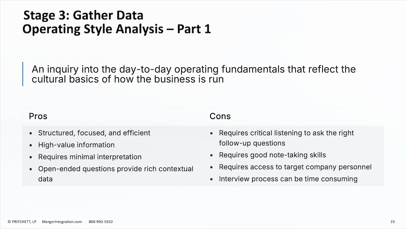 Operating Style Analysis – Part 1