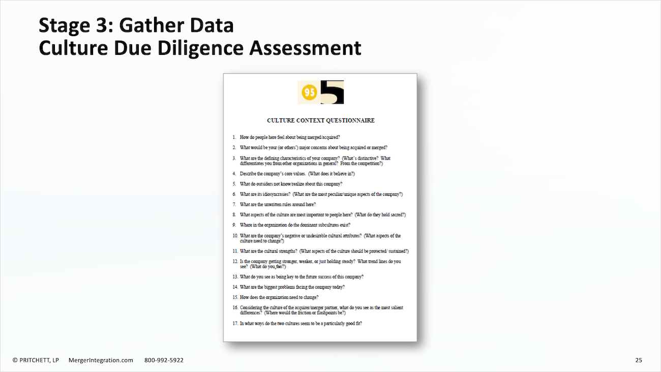 Culture Due Diligence Assessment