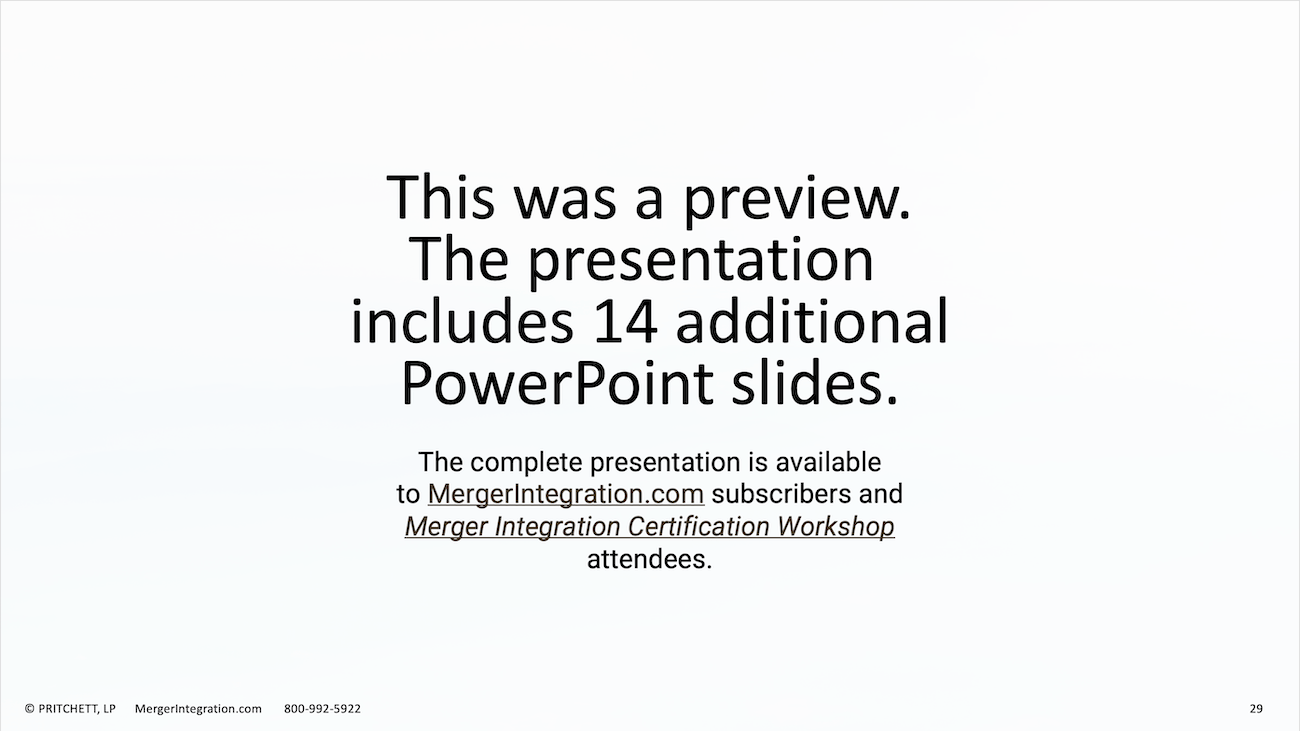 Additional Slides Notice