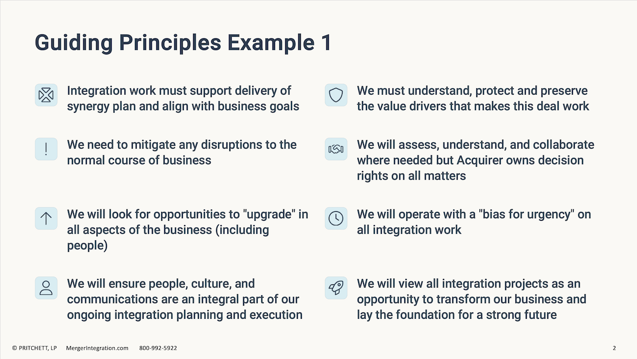 Guiding Principles Example 1