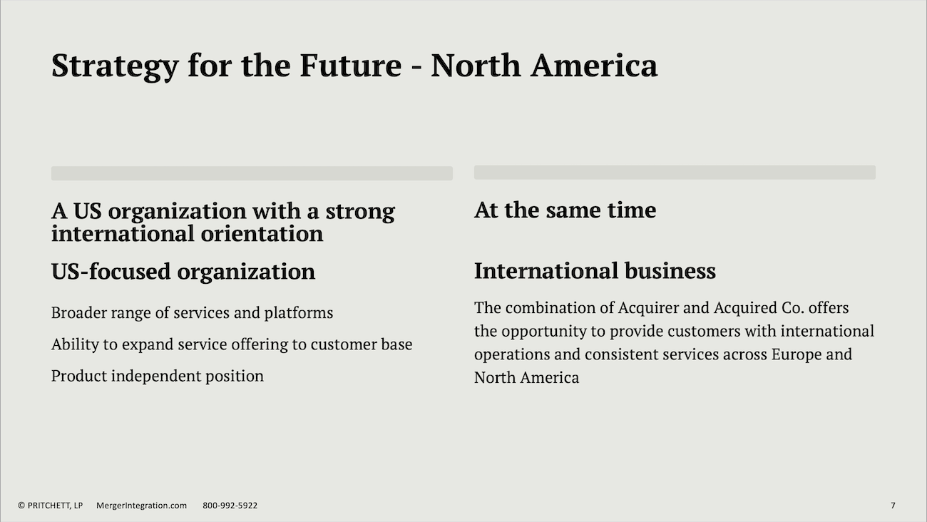 Strategy for the Future - North America