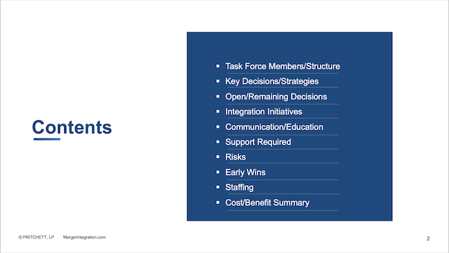 Functional Integration Team Plan Content
