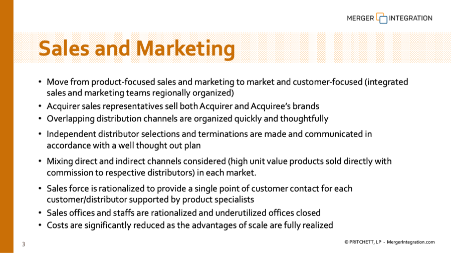 High Level Post-merger Target Operating Models