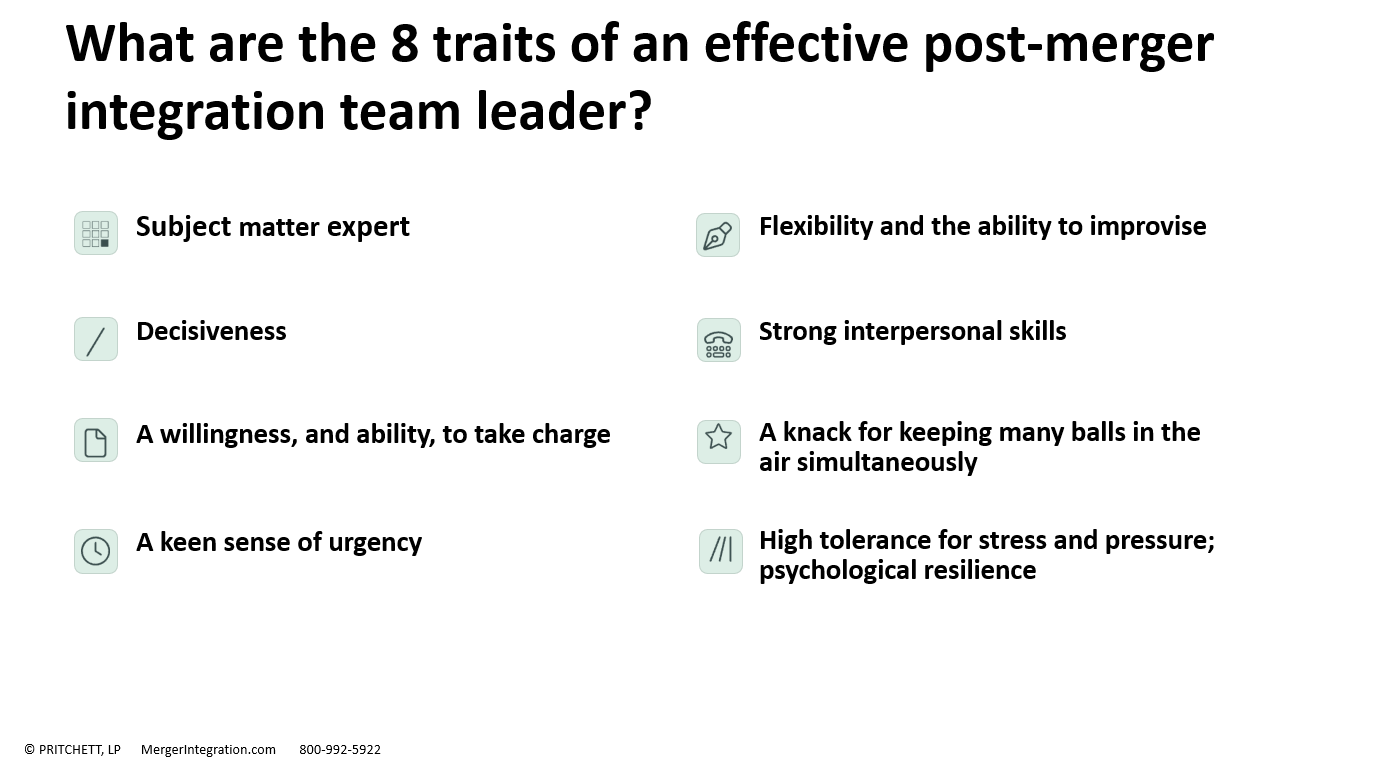 Integration Leader Qualities