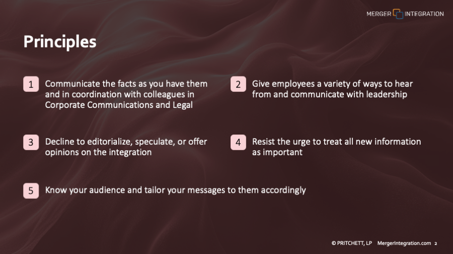 M&A Communication  Lessons Learned